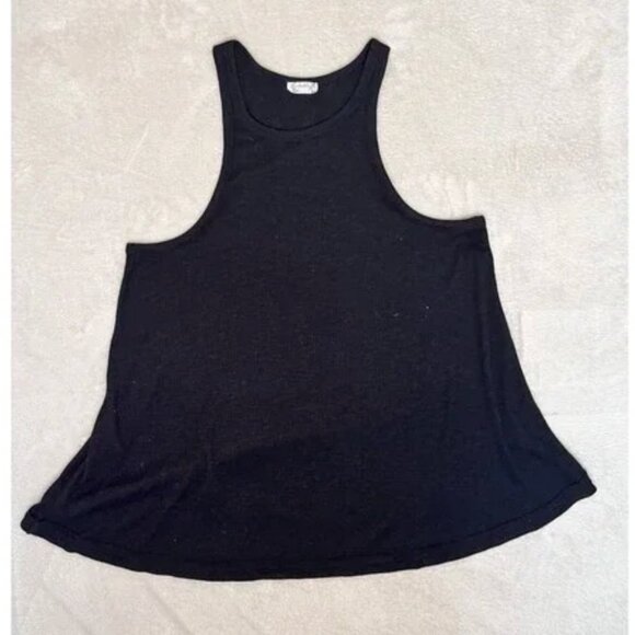 Free People Intimately Black Swing Racerback Tank Top Beach Summer Classic Sz M - Picture 3 of 5